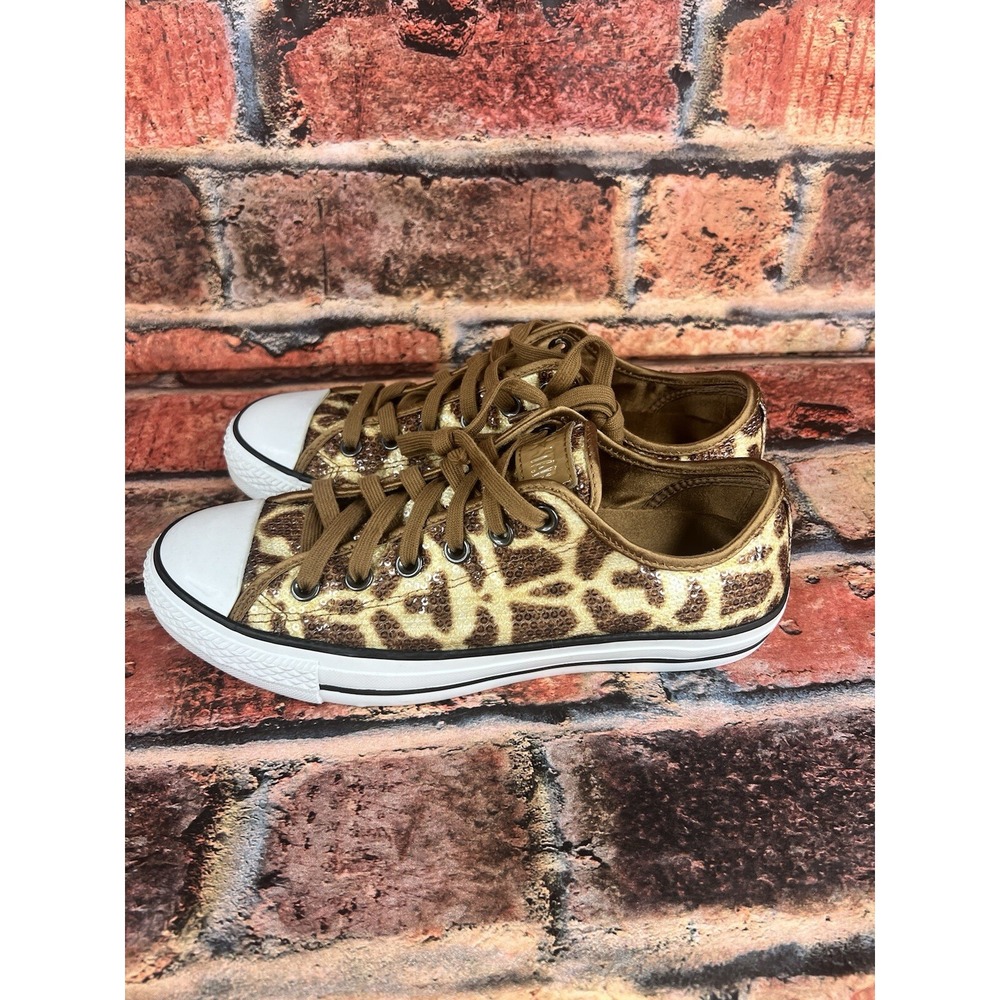 Converse x John Varvatos‎ Sequin Ox Men 7 Women 9 Giraffe Print Limited Edition